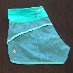 Blue Lululemon Athletica Speed Up Shorts